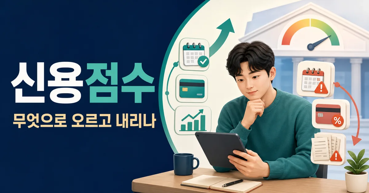 신용점수가 오르고 내리는 요인과 대출 심사 연결 구조를 확인하는 사회초년생