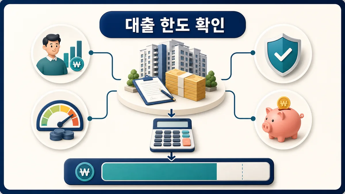 임대아파트 보증금 대출 한도를 소득·기존부채·보증자격·자기자금으로 계산하는 구조