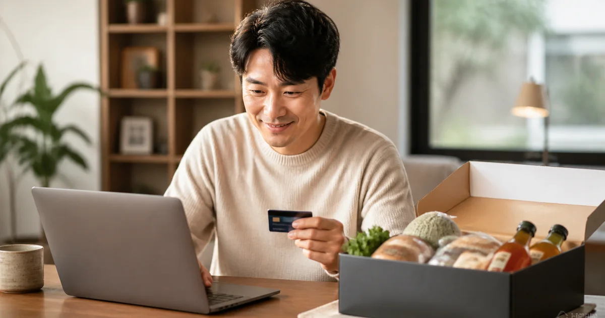 고향사랑기부제에 참여하고 지역 답례품을 확인하는 모습