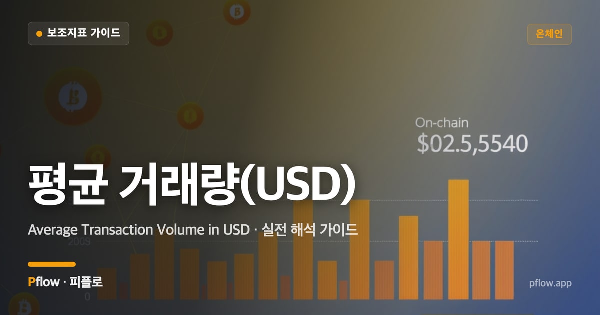 평균 거래량(USD)(Average Transaction Volume in USD) 보는법 — 온체인 지표 가이드