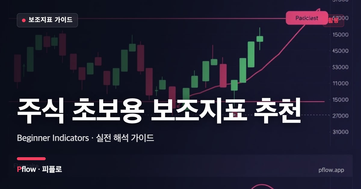 주식 초보용 보조지표 추천(Beginner Indicators) 보는법 — 활용 지표 가이드