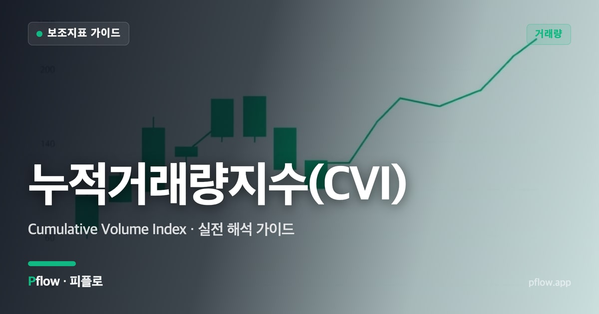 누적거래량지수(CVI)(Cumulative Volume Index) 보는법 — 거래량 지표 가이드