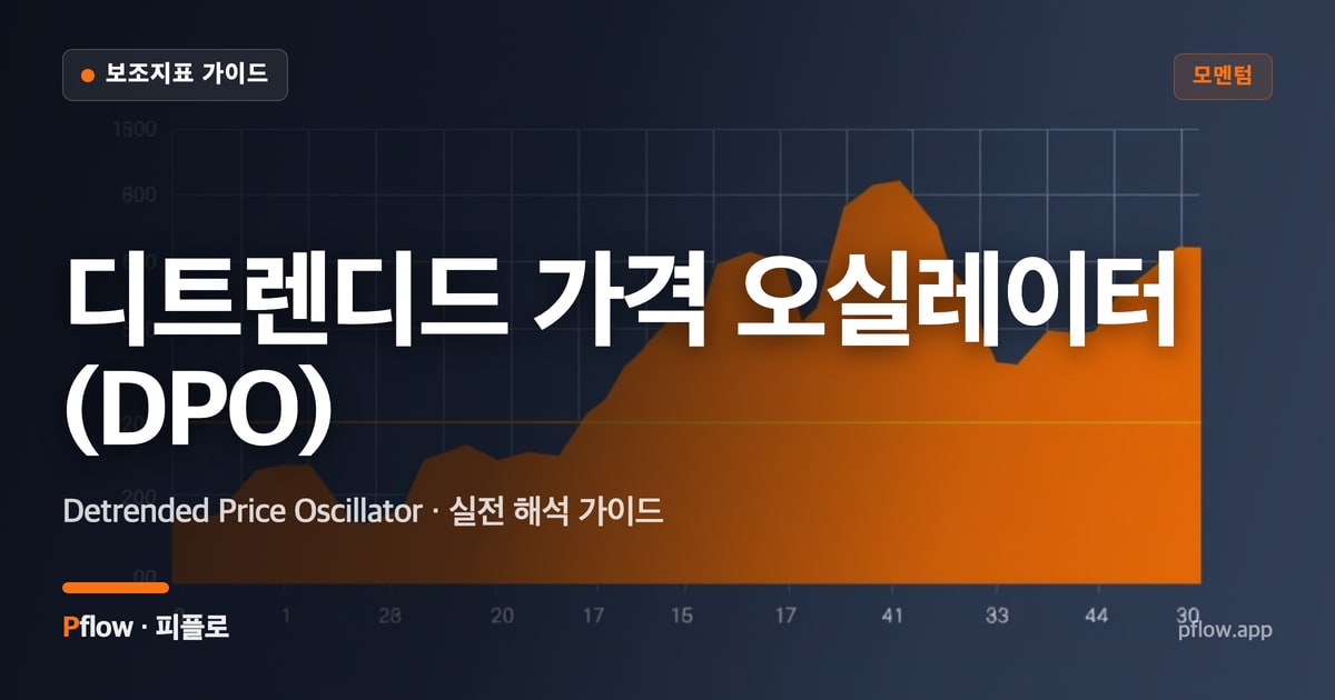 디트렌디드 가격 오실레이터(DPO)(Detrended Price Oscillator) 보는법 — 모멘텀 지표 가이드