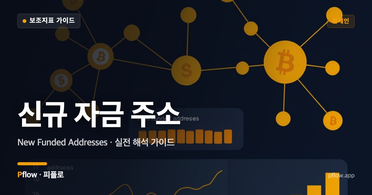 신규 자금 주소(New Funded Addresses) 보는법 — 온체인 지표 가이드