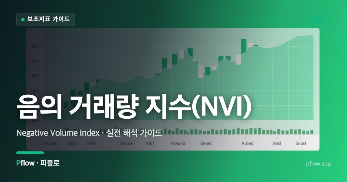 음의 거래량 지수(NVI)(Negative Volume Index) 보는법 — 거래량 지표 가이드