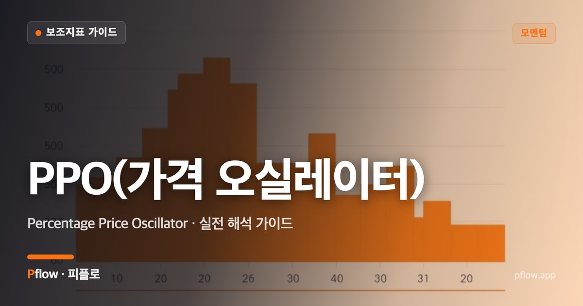 PPO(가격 오실레이터)(Percentage Price Oscillator) 보는법 — 모멘텀 지표 가이드