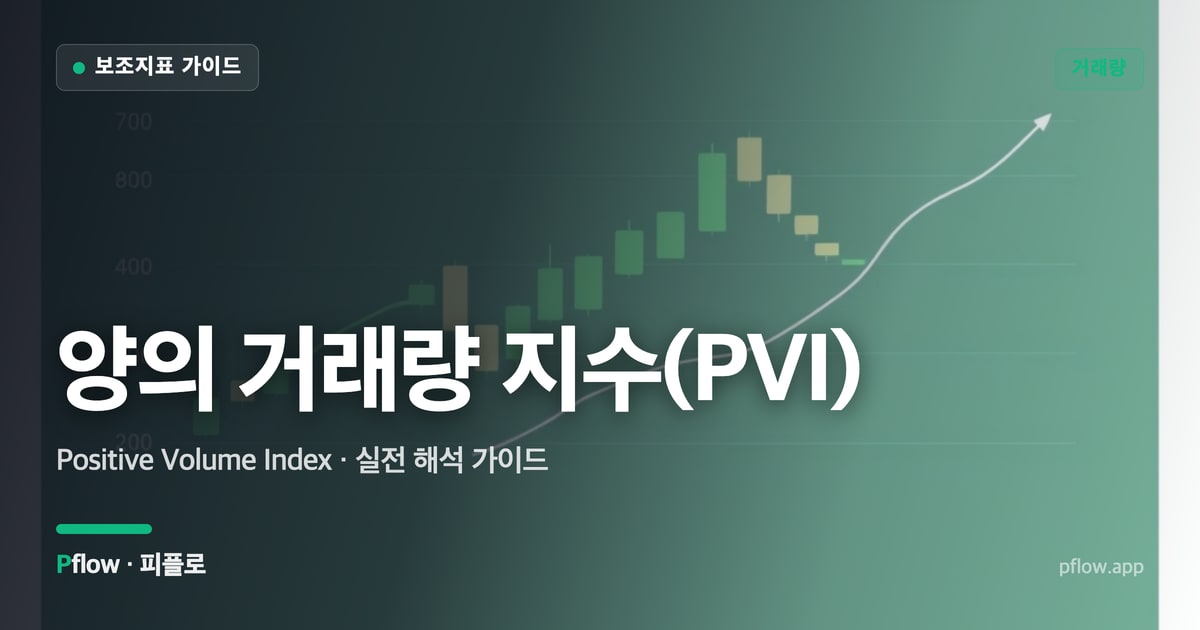 양의 거래량 지수(PVI)(Positive Volume Index) 보는법 — 거래량 지표 가이드