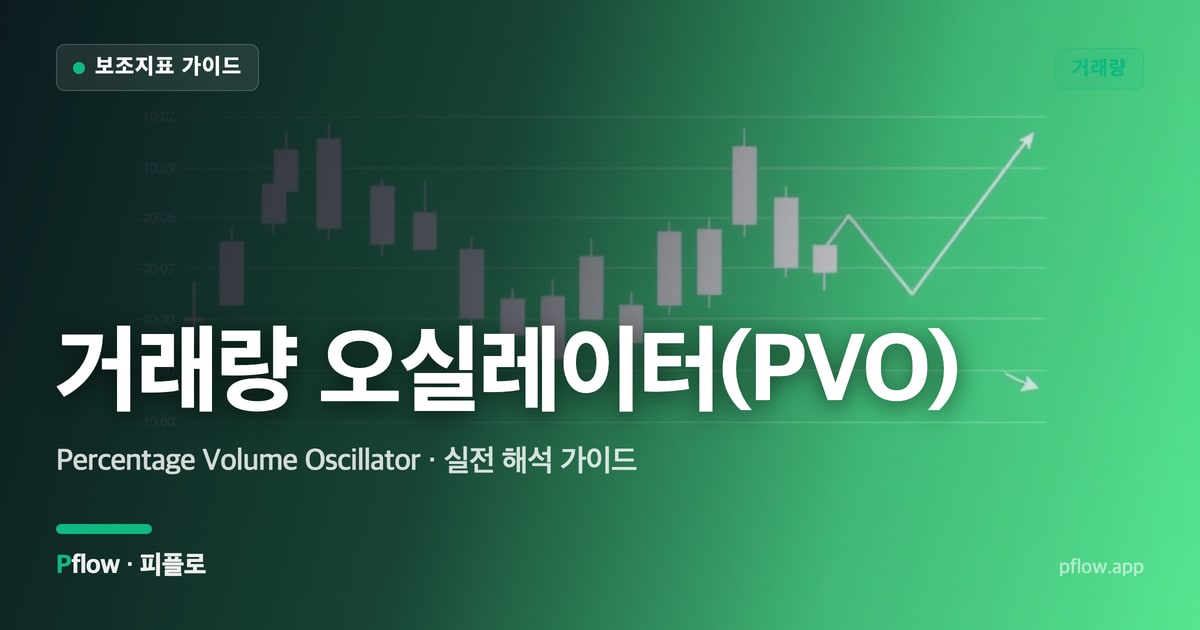거래량 오실레이터(PVO)(Percentage Volume Oscillator) 보는법 — 거래량 지표 가이드