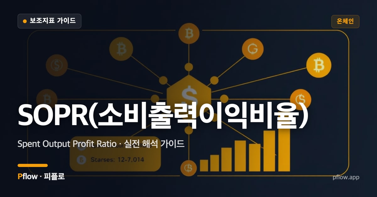 SOPR(소비출력이익비율)(Spent Output Profit Ratio) 보는법 — 온체인 지표 가이드