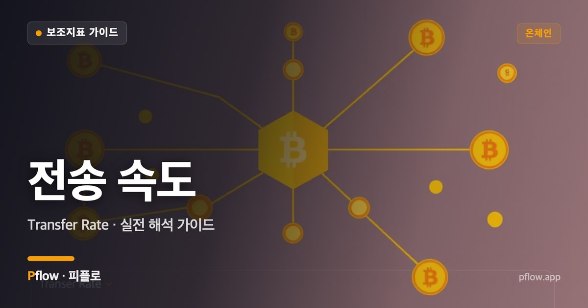 전송 속도(Transfer Rate) 보는법 — 온체인 지표 가이드